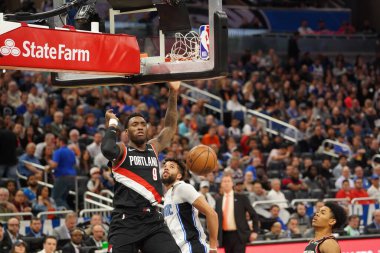 Orlando Magic, 2 Mart 2020 tarihinde Orlando Florida 'daki Amway Center' da Portland Trailblazers 'a ev sahipliği yaptı. Fotoğraf: Marty Jean-Louis