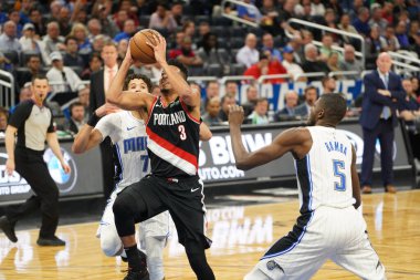 Orlando Magic, 2 Mart 2020 tarihinde Orlando Florida 'daki Amway Center' da Portland Trailblazers 'a ev sahipliği yaptı. Fotoğraf: Marty Jean-Louis