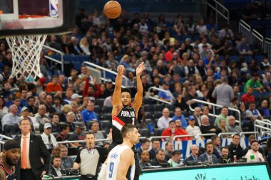 Orlando Magic, 2 Mart 2020 tarihinde Orlando Florida 'daki Amway Center' da Portland Trailblazers 'a ev sahipliği yaptı. Fotoğraf: Marty Jean-Louis