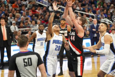 Orlando Magic, 2 Mart 2020 tarihinde Orlando Florida 'daki Amway Center' da Portland Trailblazers 'a ev sahipliği yaptı. Fotoğraf: Marty Jean-Louis
