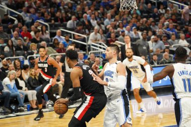 Orlando Magic, 2 Mart 2020 tarihinde Orlando Florida 'daki Amway Center' da Portland Trailblazers 'a ev sahipliği yaptı. Fotoğraf: Marty Jean-Louis