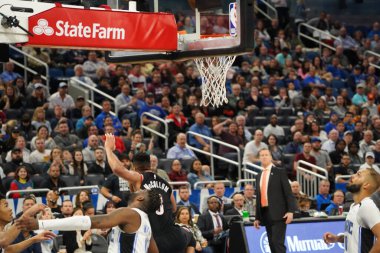 Orlando Magic, 2 Mart 2020 tarihinde Orlando Florida 'daki Amway Center' da Portland Trailblazers 'a ev sahipliği yaptı. Fotoğraf: Marty Jean-Louis