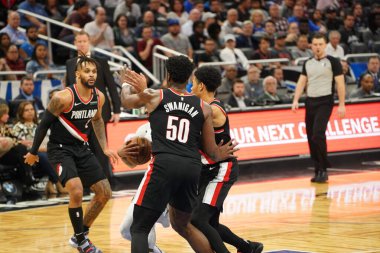 Orlando Magic, 2 Mart 2020 tarihinde Orlando Florida 'daki Amway Center' da Portland Trailblazers 'a ev sahipliği yaptı. Fotoğraf: Marty Jean-Louis