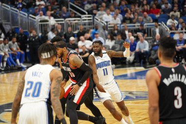Orlando Magic, 2 Mart 2020 tarihinde Orlando Florida 'daki Amway Center' da Portland Trailblazers 'a ev sahipliği yaptı. Fotoğraf: Marty Jean-Louis