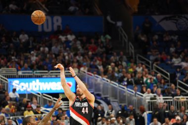 Orlando Magic, 2 Mart 2020 tarihinde Orlando Florida 'daki Amway Center' da Portland Trailblazers 'a ev sahipliği yaptı. Fotoğraf: Marty Jean-Louis