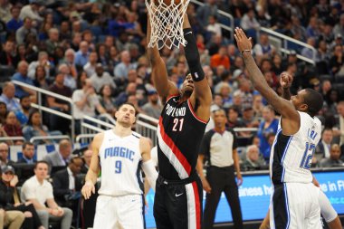 Orlando Magic, 2 Mart 2020 tarihinde Orlando Florida 'daki Amway Center' da Portland Trailblazers 'a ev sahipliği yaptı. Fotoğraf: Marty Jean-Louis