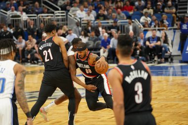 Orlando Magic, 2 Mart 2020 tarihinde Orlando Florida 'daki Amway Center' da Portland Trailblazers 'a ev sahipliği yaptı. Fotoğraf: Marty Jean-Louis