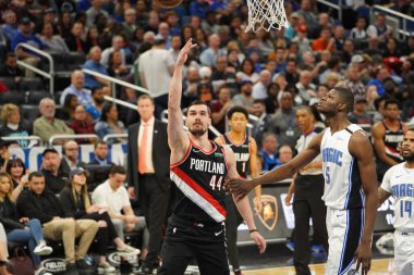 Orlando Magic, 2 Mart 2020 tarihinde Orlando Florida 'daki Amway Center' da Portland Trailblazers 'a ev sahipliği yaptı. Fotoğraf: Marty Jean-Louis