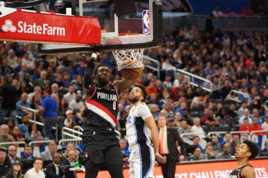 Orlando Magic, 2 Mart 2020 tarihinde Orlando Florida 'daki Amway Center' da Portland Trailblazers 'a ev sahipliği yaptı. Fotoğraf: Marty Jean-Louis