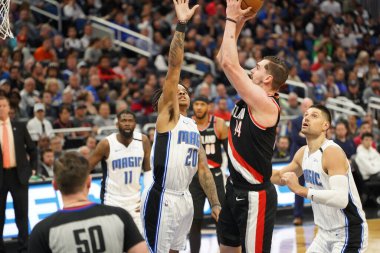 Orlando Magic, 2 Mart 2020 tarihinde Orlando Florida 'daki Amway Center' da Portland Trailblazers 'a ev sahipliği yaptı. Fotoğraf: Marty Jean-Louis