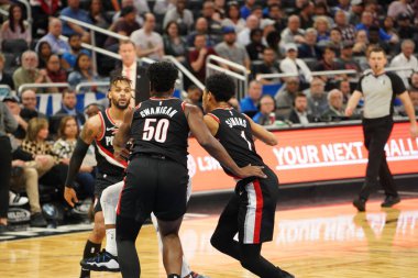 Orlando Magic, 2 Mart 2020 tarihinde Orlando Florida 'daki Amway Center' da Portland Trailblazers 'a ev sahipliği yaptı. Fotoğraf: Marty Jean-Louis