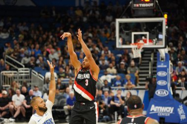Orlando Magic, 2 Mart 2020 tarihinde Orlando Florida 'daki Amway Center' da Portland Trailblazers 'a ev sahipliği yaptı. Fotoğraf: Marty Jean-Louis