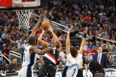 Orlando Magic, 2 Mart 2020 tarihinde Orlando Florida 'daki Amway Center' da Portland Trailblazers 'a ev sahipliği yaptı. Fotoğraf: Marty Jean-Louis