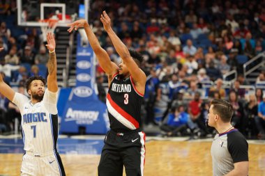 Orlando Magic, 2 Mart 2020 tarihinde Orlando Florida 'daki Amway Center' da Portland Trailblazers 'a ev sahipliği yaptı. Fotoğraf: Marty Jean-Louis