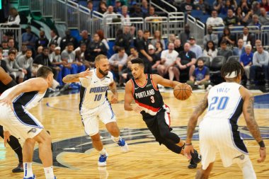 Orlando Magic, 2 Mart 2020 tarihinde Orlando Florida 'daki Amway Center' da Portland Trailblazers 'a ev sahipliği yaptı. Fotoğraf: Marty Jean-Louis