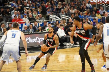 Orlando Magic, 2 Mart 2020 tarihinde Orlando Florida 'daki Amway Center' da Portland Trailblazers 'a ev sahipliği yaptı. Fotoğraf: Marty Jean-Louis