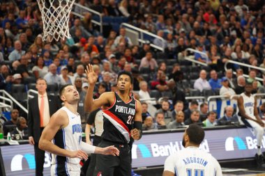 Orlando Magic, 2 Mart 2020 tarihinde Orlando Florida 'daki Amway Center' da Portland Trailblazers 'a ev sahipliği yaptı. Fotoğraf: Marty Jean-Louis