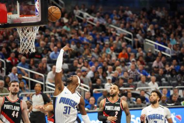Orlando Magic, 2 Mart 2020 tarihinde Orlando Florida 'daki Amway Center' da Portland Trailblazers 'a ev sahipliği yaptı. Fotoğraf: Marty Jean-Louis