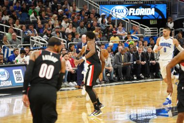 Orlando Magic, 2 Mart 2020 tarihinde Orlando Florida 'daki Amway Center' da Portland Trailblazers 'a ev sahipliği yaptı. Fotoğraf: Marty Jean-Louis