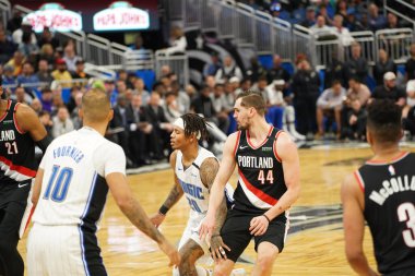 Orlando Magic, 2 Mart 2020 tarihinde Orlando Florida 'daki Amway Center' da Portland Trailblazers 'a ev sahipliği yaptı. Fotoğraf: Marty Jean-Louis