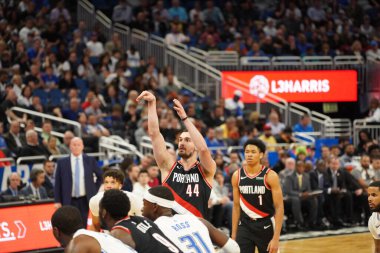 Orlando Magic, 2 Mart 2020 tarihinde Orlando Florida 'daki Amway Center' da Portland Trailblazers 'a ev sahipliği yaptı. Fotoğraf: Marty Jean-Louis