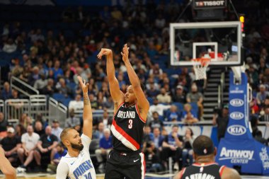 Orlando Magic, 2 Mart 2020 tarihinde Orlando Florida 'daki Amway Center' da Portland Trailblazers 'a ev sahipliği yaptı. Fotoğraf: Marty Jean-Louis