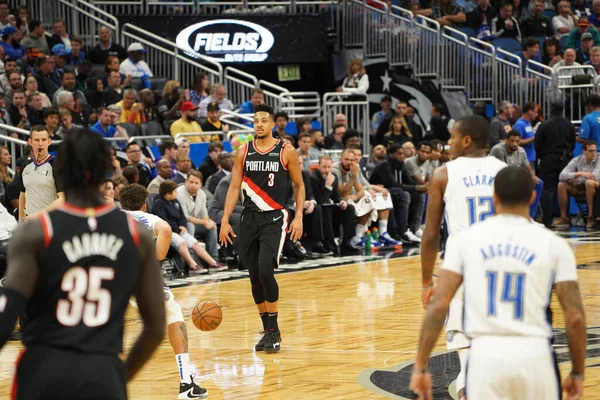 Orlando Magic Hospeda Portland Trailblazers Amway Center Orlando Florida Segunda — Fotografia de Stock