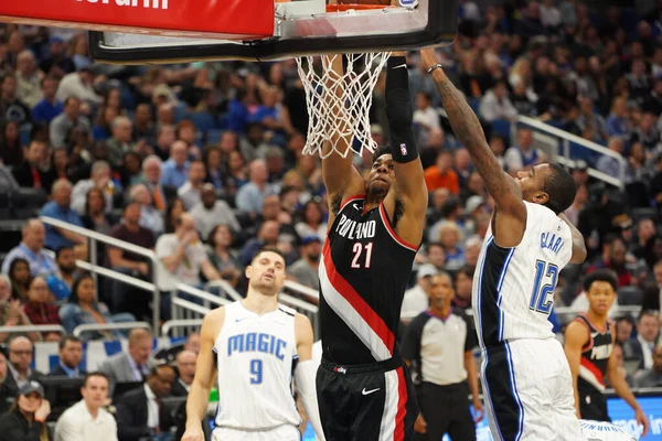 Orlando Magic Hospeda Portland Trailblazers Amway Center Orlando Florida Segunda — Fotografia de Stock