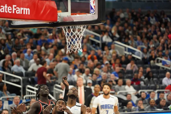 Orlando Magic Φιλοξενεί Portland Trailblazers Στο Amway Center Στο Ορλάντο — Φωτογραφία Αρχείου