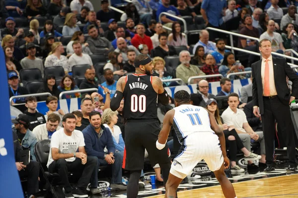 Orlando Magic Värd För Portland Trailblazers Amway Center Orlando Florida — Stockfoto