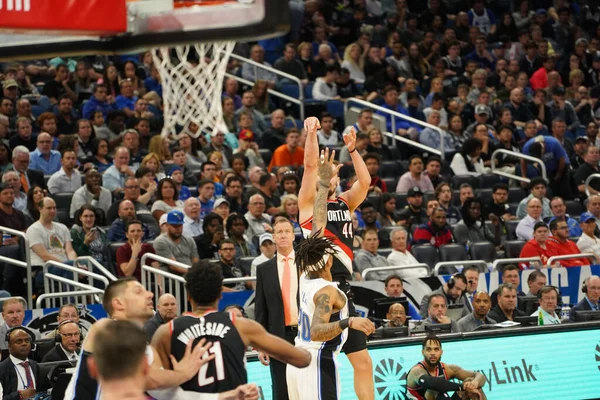 Orlando Magic Accueille Les Pionniers Portland Amway Center Orlando Floride — Photo