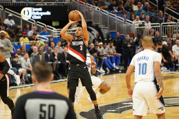 Orlando Magic Házigazda Portland Trailblazers Amway Center Orlando Florida Hétfőn — Stock Fotó