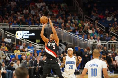 Orlando Magic, 2 Mart 2020 tarihinde Orlando Florida 'daki Amway Center' da Portland Trailblazers 'a ev sahipliği yaptı. Fotoğraf: Marty Jean-Louis