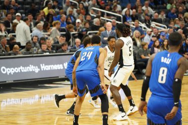 Orlando Magic, 26 Ocak 2020 'de Orlando Florida' daki Amway Center 'da Los Angeles Clippers' a ev sahipliği yaptı. Fotoğraf: Marty Jean-Louis