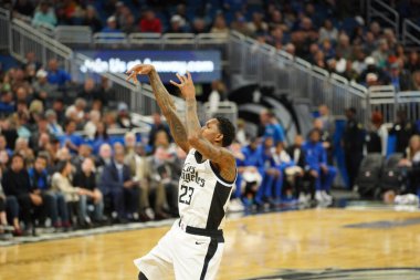 Orlando Magic, 26 Ocak 2020 'de Orlando Florida' daki Amway Center 'da Los Angeles Clippers' a ev sahipliği yaptı. Fotoğraf: Marty Jean-Louis