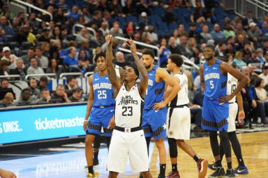 Orlando Magic, 26 Ocak 2020 'de Orlando Florida' daki Amway Center 'da Los Angeles Clippers' a ev sahipliği yaptı. Fotoğraf: Marty Jean-Louis