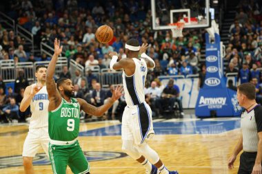 Orlando Magic, 24 Ocak 2020 tarihinde Orlando, Florida 'da Boston Celtics' e ev sahipliği yapmaktadır. Fotoğraf: Marty Jean-Louis