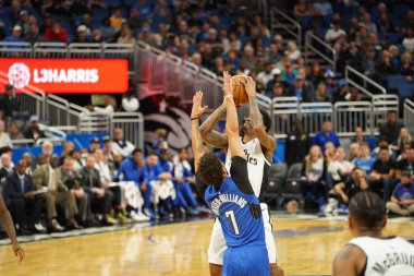 Orlando Magic, 26 Ocak 2020 'de Orlando Florida' daki Amway Center 'da Los Angeles Clippers' a ev sahipliği yaptı. Fotoğraf: Marty Jean-Louis