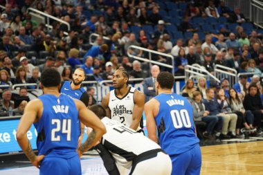 Orlando Magic, 26 Ocak 2020 'de Orlando Florida' daki Amway Center 'da Los Angeles Clippers' a ev sahipliği yaptı. Fotoğraf: Marty Jean-Louis