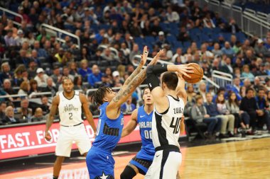 Orlando Magic, 26 Ocak 2020 'de Orlando Florida' daki Amway Center 'da Los Angeles Clippers' a ev sahipliği yaptı. Fotoğraf: Marty Jean-Louis