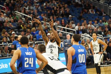 Orlando Magic, 26 Ocak 2020 'de Orlando Florida' daki Amway Center 'da Los Angeles Clippers' a ev sahipliği yaptı. Fotoğraf: Marty Jean-Louis