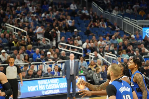 Orlando Magic Φιλοξενεί Clippers Στο Amway Center Στο Ορλάντο Φλόριντα — Φωτογραφία Αρχείου