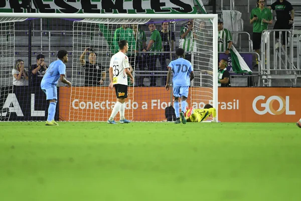 Кубок Флориды 2020 Коринтианс Против Nycfc Матч Стадионе Exploria Орландо — стоковое фото