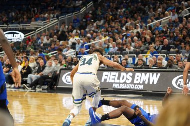 Orlando Magic, 8 Şubat 2020 tarihinde Orlando Florida 'daki Amway' de Milwaukee Bucks 'a ev sahipliği yaptı. Fotoğraf: Marty Jean-Louis