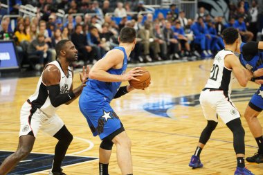 Orlando Magic, 26 Ocak 2020 'de Orlando Florida' daki Amway Center 'da Los Angeles Lakers' a ev sahipliği yaptı. Fotoğraf: Marty Jean-Louis