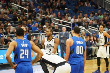 Orlando Magic, 26 Ocak 2020 'de Orlando Florida' daki Amway Center 'da Los Angeles Clippers' a ev sahipliği yaptı. Fotoğraf: Marty Jean-Louis