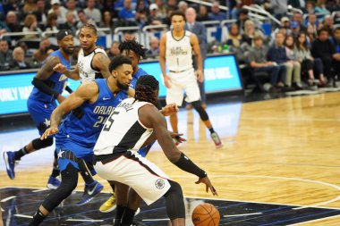 Orlando Magic, 26 Ocak 2020 'de Orlando Florida' daki Amway Center 'da Los Angeles Clippers' a ev sahipliği yaptı. Fotoğraf: Marty Jean-Louis