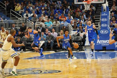 Orlando Magic, 8 Şubat 2020 tarihinde Orlando Florida 'daki Amway' de Milwaukee Bucks 'a ev sahipliği yaptı. Fotoğraf: Marty Jean-Louis