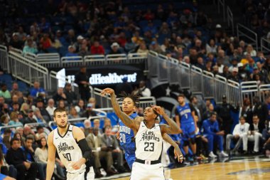 Orlando Magic, 26 Ocak 2020 'de Orlando Florida' daki Amway Center 'da Los Angeles Clippers' a ev sahipliği yaptı. Fotoğraf: Marty Jean-Louis