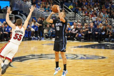 Orlando Magic 1 Şubat 2020 tarihinde Orlando Florida 'daki Amway Center' da Miami Heat 'e ev sahipliği yaptı. Fotoğraf: Marty Jean-Louis